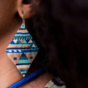 Giant Geometric Diamond earrings