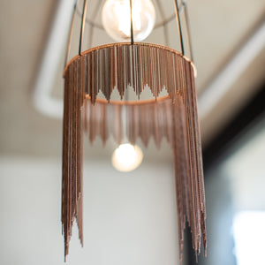 Chain Fringed Lights in Earth tones